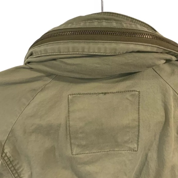 Abercrombie & Fitch NY A & F Women Light Army Green Utility Hood Jacket Small - Picture 6 of 10